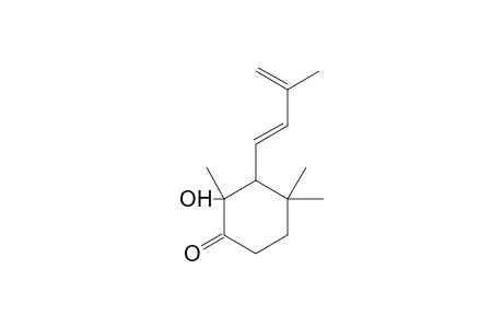 2-Hydroxy-2,4,4-trimethyl-3-(3-methylbuta-1,3-dienyl)cyclohexanone
