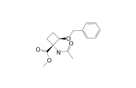 METHYL-(1R*,2R*)-1-ACETAMIDO-2-BENZYLOXYCYCLOBUTANE-1-CARBOXYLATE