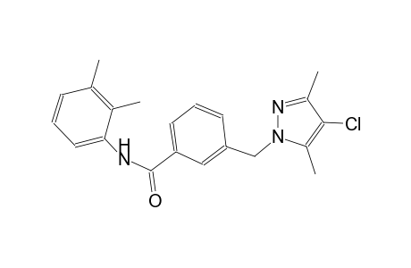 3-[(4-chloro-3,5-dimethyl-1H-pyrazol-1-yl)methyl]-N-(2,3-dimethylphenyl)benzamide