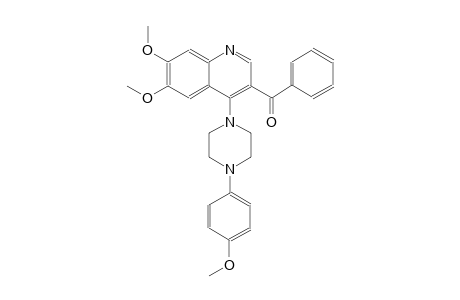methanone, [6,7-dimethoxy-4-[4-(4-methoxyphenyl)-1-piperazinyl]-3-quinolinyl]phenyl-