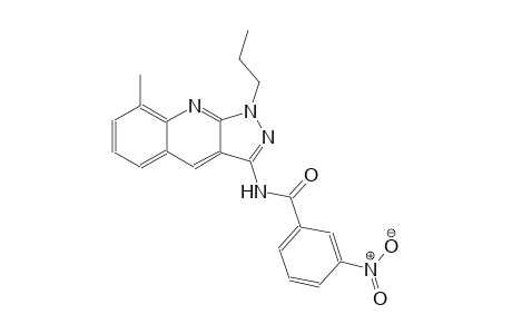 N-(8-methyl-1-propyl-1H-pyrazolo[3,4-b]quinolin-3-yl)-3-nitrobenzamide