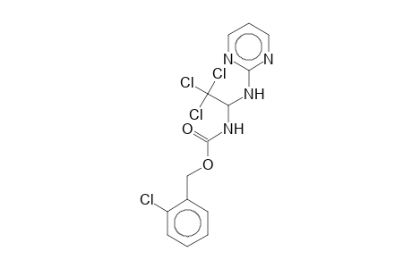 2-Chlorobenzyl 2,2,2-trichloro-1-(2-pyrimidinylamino)ethylcarbamate