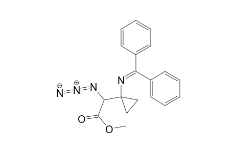 2-Azido-2-[1-(benzhydrylideneamino)cyclopropyl]acetic acid methyl ester