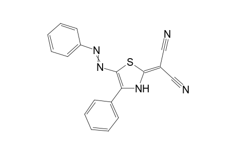 2-(4-Phenyl-5-phenylazo-3H-thiazol-2-ylidene)malononitrile