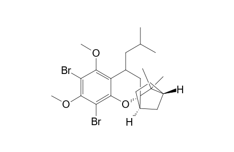 Spiro[2H-1-benzopyran-2,2'-bicyclo[2.2.1]heptane], 6,8-dibromo-3,4-dihydro-5,7-dimethoxy-3',3'-dimethyl-4-(2-methylpropyl)-, [1'R-[1'.alpha.,2'.beta.(S*),4'.alpha.]]-