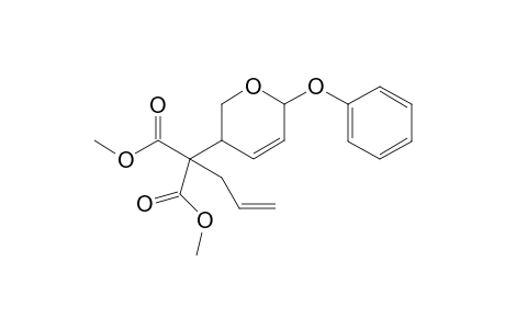 Phenyl 4-[bis(methoxycarbonyl)but-3-enyl]-2,3,4-trideoxy-.alpha.,L-erythro-hex-2-enopyranoside