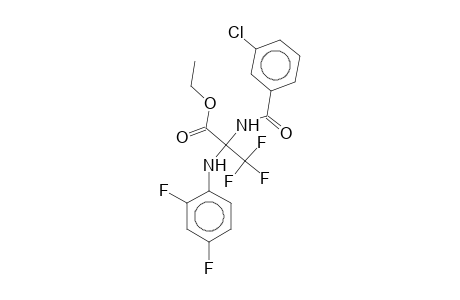 Ethyl 2-(3-chlorobenzamido)-2-(2,4-difluoroanilino)-3,3,3-trifluoropropionate