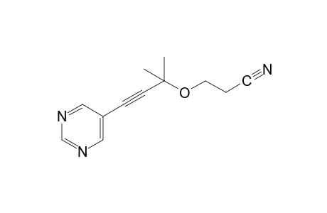 3-{[1,1-dimethyl-3-(5-pyrimidinyl)-2-propynyl]oxy}propionitrile