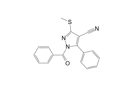 1-Benzoyl-4-cyano-3-methylmercapto-5-phenyl-pyrazol