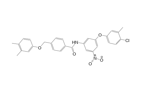 N-[3-(4-chloro-3-methylphenoxy)-5-nitrophenyl]-4-[(3,4-dimethylphenoxy)methyl]benzamide