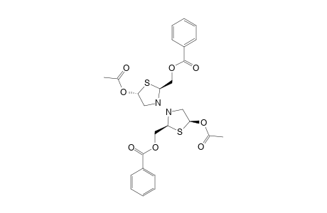 2-BENZOYLOXYMETHYL-5-ACETYLOXY-1,3-THIAZOLIDINE;ISOMER-1/2
