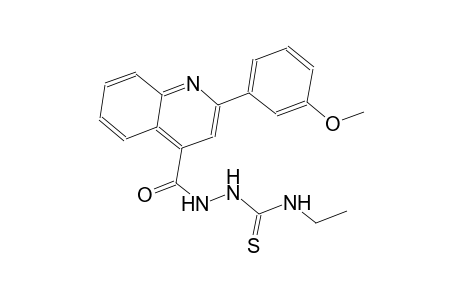 N-ethyl-2-{[2-(3-methoxyphenyl)-4-quinolinyl]carbonyl}hydrazinecarbothioamide