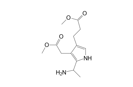 2-(1-Aminoethyl)-4-[2-(methoxycarbonyl)ethyl]-3-[(methoxycarbonyl)methyl]pyrrole hydrochloride