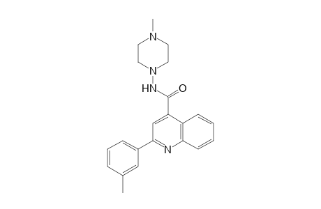 2-(3-Methylphenyl)-N-(4-methyl-1-piperazinyl)-4-quinolinecarboxamide