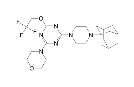 4-[4-[4-(1-adamantyl)-1-piperazinyl]-6-(2,2,2-trifluoroethoxy)-1,3,5-triazin-2-yl]morpholine