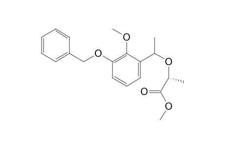 (R)-Methyl 2-[3'-(benzyloxy)-2'-methoxy-.alpha'.-methylbenzyloxy]propanoate