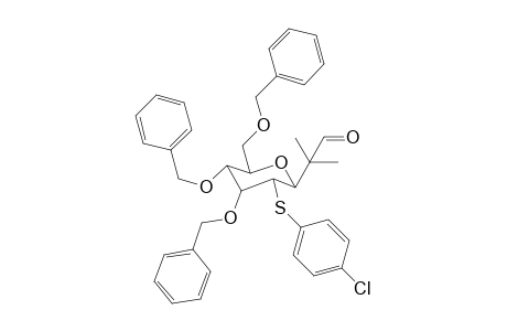 2-formylisopropyl 2-(4-chlorophenylsulfide)-3,4,6-tri-O-benzyl-b-C-glucoside