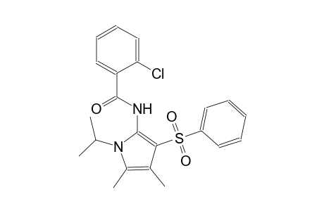 benzamide, 2-chloro-N-[4,5-dimethyl-1-(1-methylethyl)-3-(phenylsulfonyl)-1H-pyrrol-2-yl]-