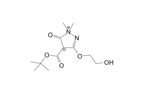 4,5-Dihydro-3-(2'-hydroxyethoxy)-4-( t-butoxycarbonyl)-1,1-dimethyl-5-oxo-1H-pyrazolium-4-yde