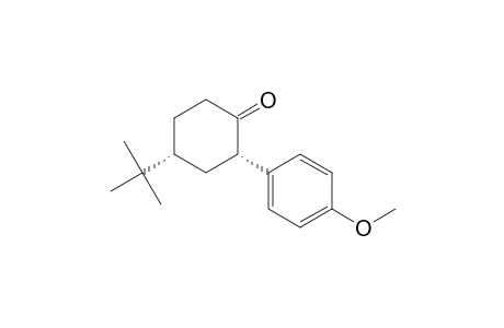 Cyclohexanone, 4-(1,1-dimethylethyl)-2-(4-methoxyphenyl)-, cis-