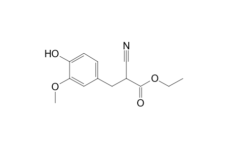 Ethyl 2-yano-3-(4-hydroxy-3-methoxyphenyl)propanoate