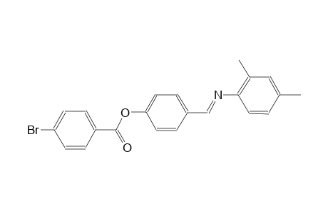 benzoic acid, 4-bromo-, 4-[(E)-[(2,4-dimethylphenyl)imino]methyl]phenyl ester