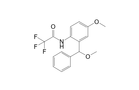 2,2,2-tris(fluoranyl)-N-[4-methoxy-2-[methoxy(phenyl)methyl]phenyl]ethanamide