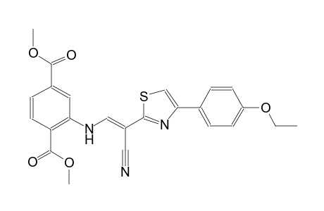 dimethyl 2-({(E)-2-cyano-2-[4-(4-ethoxyphenyl)-1,3-thiazol-2-yl]ethenyl}amino)terephthalate