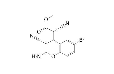 Methyl (2-amino-6-bromo-3-cyano-4H-chromen-4-yl)cyanoacetate