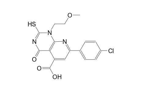 pyrido[2,3-d]pyrimidine-5-carboxylic acid, 7-(4-chlorophenyl)-1,4-dihydro-2-mercapto-1-(2-methoxyethyl)-4-oxo-