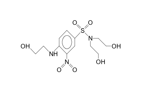 N,N-Bis(2-hydroxy-ethyl)-4-(2-hydroxy-ethylamino)-3-nitro-benzenesulfonamide