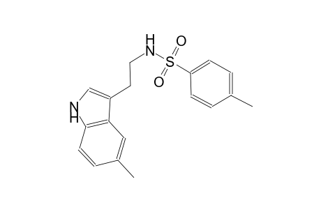 4-methyl-N-[2-(5-methyl-1H-indol-3-yl)ethyl]benzenesulfonamide