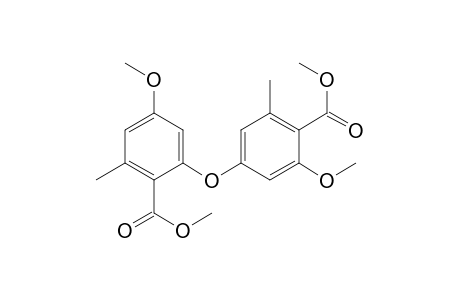 Benzoic acid, 2-methoxy-4-[5-methoxy-2-(methoxycarbonyl)-3-methylphenoxy]-6-methyl-, methyl ester