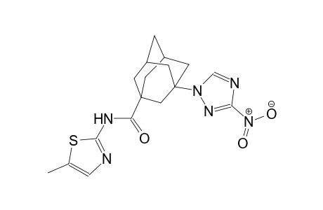 N-(5-methyl-1,3-thiazol-2-yl)-3-(3-nitro-1H-1,2,4-triazol-1-yl)-1-adamantanecarboxamide