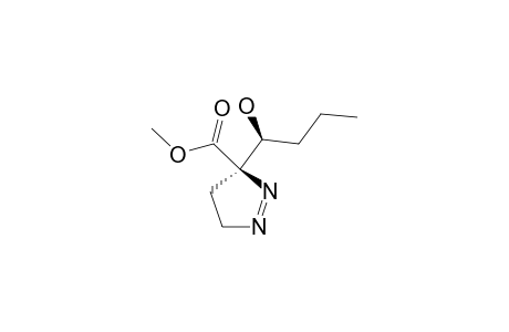 SYN-3-CARBOMETHOXY-3-(1'-HYDROXYBUTYL)-1-PYRAZOLINE;MAJOR_STEREOMER