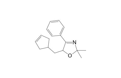 5-.delta.3'-cyclopentenylmethyl-2,2-dimethyl-4-phenyl-3-oxazoline