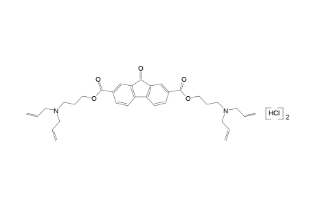 9-oxofluorene-2,7-dicarboxylic acid, bis[3-(diallylamino)propyl]ester, dihydrochloride