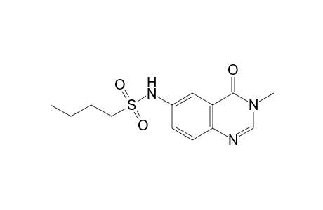 Butane-1-sulfonic acid (3-methyl-4-oxo-3,4-dihydroquinazolin-6-yl)amide