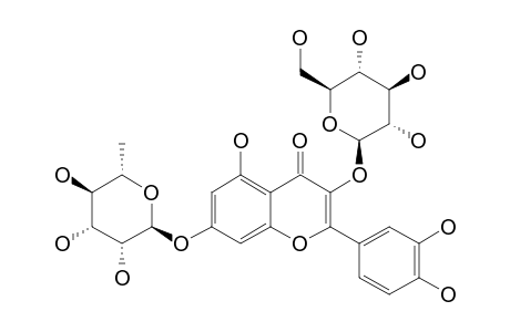 QUERCETIN-3-O-GLUCOPYRANOSYL-7-O-RHAMNOPYRANOSIDE