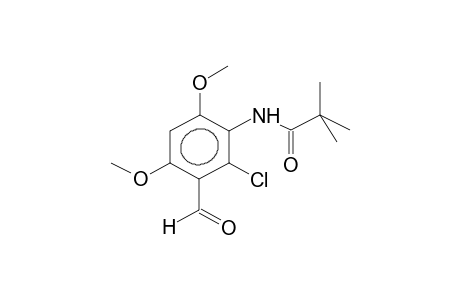 5-PIVALOYLAMINO-6-CHLORO-2,4-DIMETHOXYBENZALDEHYDE