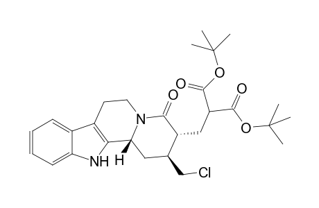 17-Norcorynan-18,18-dicarboxylic acid, 16-chloro-21-oxo-, bis(1,1-dimethylethyl) ester, (3.beta.)-(.+-.)-