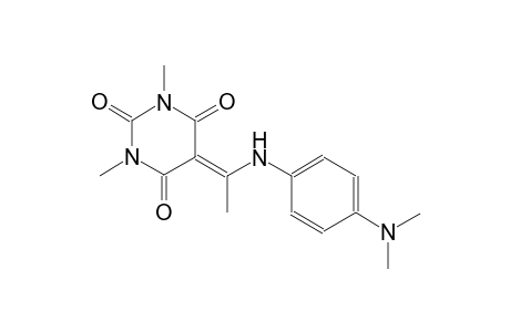 5-{1-[4-(dimethylamino)anilino]ethylidene}-1,3-dimethyl-2,4,6(1H,3H,5H)-pyrimidinetrione