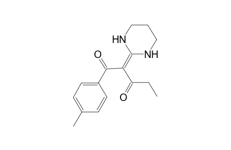 2-(1,3-diazinan-2-ylidene)-1-(4-methylphenyl)pentane-1,3-dione