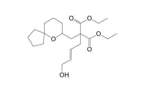 (E)-diethyl2-(6-oxaspiro[4.5]decan-7-ylmethyl)-2-(4-hydroxybut-2-enyl)malonate