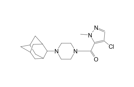 1-(2-adamantyl)-4-[(4-chloro-1-methyl-1H-pyrazol-5-yl)carbonyl]piperazine