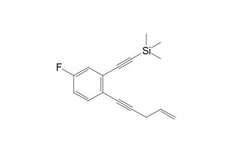 ((5-fluoro-2-(pent-4-en-1-ynyl)phenyl)ethynyl)trimethylsilane