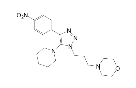 1-(3-morpholinopropyl)-4-(p-nitrophenyl)-5-piperidino-1H-1,2,3,-triazole