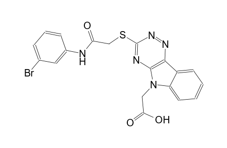 5H-[1,2,4]triazino[5,6-b]indole-5-acetic acid, 3-[[2-[(3-bromophenyl)amino]-2-oxoethyl]thio]-