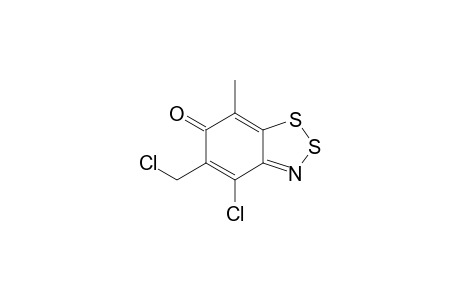 4-Chloro-5-chloromethyl-7-methyl-6H-1,2,3-benzodithiazol-6-one
