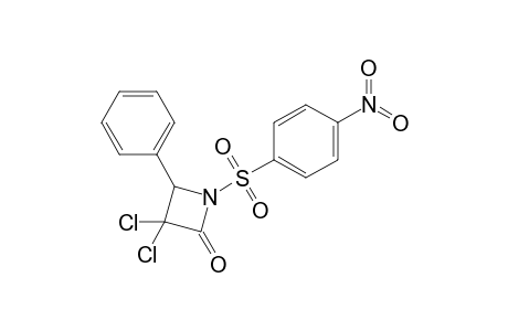 3,3-Dichloro-4-phenyl-1-(4-nitrophenylsulfonyl)-1-azacyclobutan-2-one